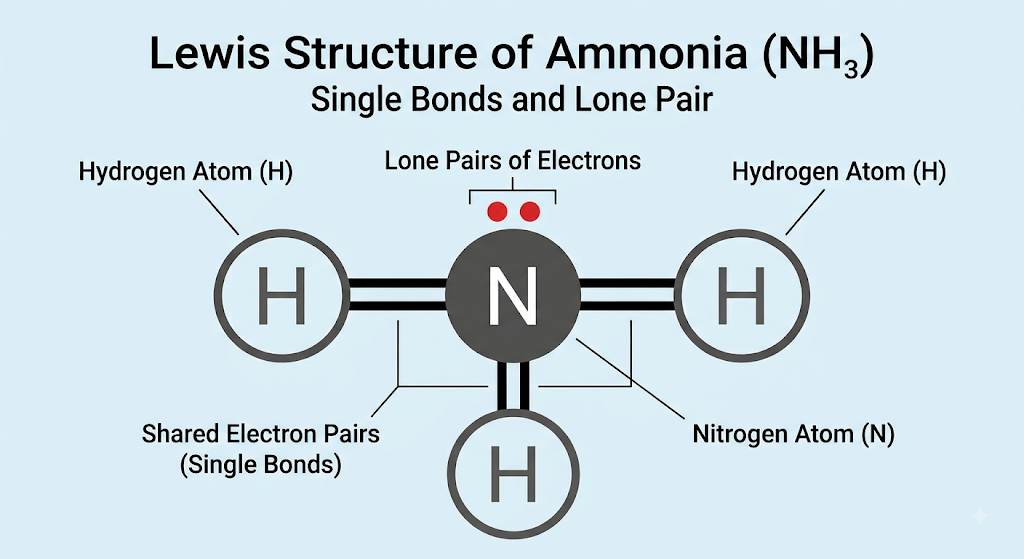 Lewis structure of ammonia